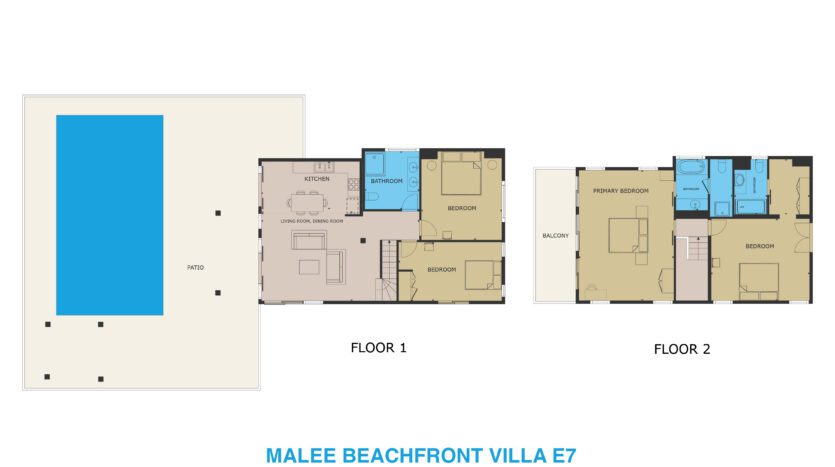 Beachfront Pool Villa 4BR – Malee Beach Villas E6